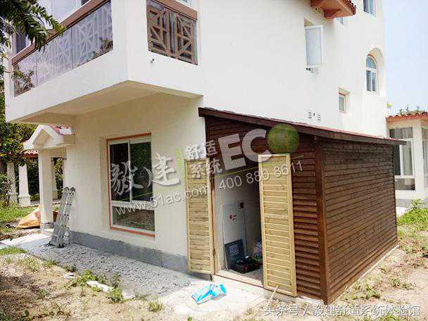 吴江太阳湖大花园别墅地源热泵空调地暖生活热水三合一施工实例